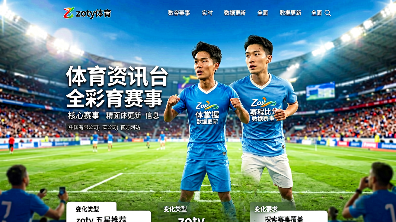 zoty中欧体育资讯平台首页，展示现代化体育赛事数据与赛程信息